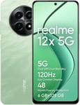 Smartphone 12X 5G,6+128Gb,Chipset Processeur 5G Avec Finesse De Gravure De 6 Nm,Appareil Photo I.A. De 50Mp,Batterie Puissante De 5 000 Mah,Mode Ecran Confort Des Yeux 120 Hz,Vert