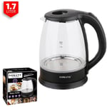 Bouilloire Électrique Acier Verre 1,7L 2200W Boissons Tisane Température GK-322