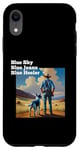 Coque pour iPhone XR Blue Heeler Chien de bétail Bleu Ciel Jeans Bleu Heeler