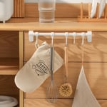 1 Pcs White Over The Door Towel Holder PP Kitchen Cabinets Holder  Kitchen