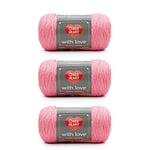 Red Heart with Love Bubblegum Yarn - 3 Pack of 198g/7oz - Acrylic - 4 Medium (Worsted) - 370 Yards - Knitting/Crochet