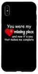 Coque pour iPhone XS Max You Were My Missing Puzzle Piece Valentines Day Couple Heart