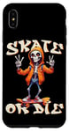 Coque pour iPhone XS Max Squelette en skateboard skater skate or die skull humour