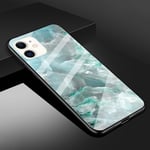 iPhone 11 - Hårt skal med baksida i härdat glas Marmor Design Style J