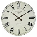 Lascelles Greenwich Wall Clock, Dia.70cm, Cream