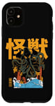 iPhone 11 Kaiju Kraken Japanese Monster Movie Retro Comic Manga Style Case