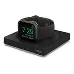 Belkin Apple Watch Charger, MFi Certified Wireless Fast Charging Travel Pad with Nightstand Mode, Minimalist Design and Included USB Type C Cable for Apple Watch Series 8, 7, 6, 5, 4, Ultra and More