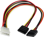 Startech . Com  12In  LP4  to  2X  SATA  Power  Y  Cable  Adapter -  Molex  to