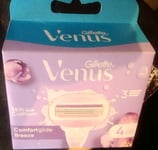 Gillette Venus: Comfortglide Breeze - 4 pack razor blades/refill cartridges.