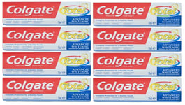 COLGATE Total Whitening Original Toothpaste 75ML (Pack of 8)