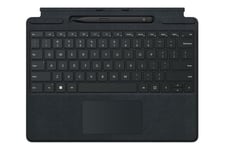 Microsoft Surface Pro Signature Keyboard - tangentbord - med pekplatta, accelerometer, Förvarings- och laddningsfack för Surface Slim Pen 2 - belgisk - svart - med Slim Pen 2