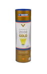 VICTOR Nylon Shuttle 2000 Gold Volant de Badminton boîte de 6 jaune bleu