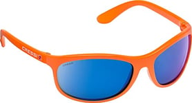 Cressi Rocker Lunettes de Soleil de Sport Flottantes avec étui Rigide Mixte, Orange/Verres Miroir Bleu, Une Taille