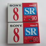 SONY Video 8 Camcorder PAL P5-90SR VCR Camera Handycam Mini Cassettes x2 NEW