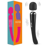 Vibrator by Oliver James - Large Wand Massager for Women - Water-Resistant Dildos, Wireless, 20 Vibration Modes & 8 Speeds - Adult Sex Toys for Men and Women, Anal Dildo, Vibrators (Black)