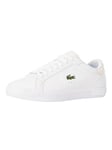 LacostePowercourt 1121 1 SMA Leather Trainers - White/White