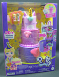 Mattel HHJ11 Polly Pocket Anniversaire Cadeau Licorne Tarte, Neuf Emballage