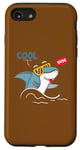 Coque pour iPhone SE (2020) / 7 / 8 Cool Dude – Soyez votre auto-rester au frais – Requin cool avec lunettes