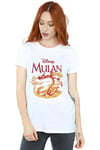 Mulan Mushu Dragon Fire Cotton Boyfriend T-Shirt