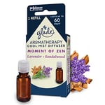 Glade Aromatherapy Essential Oil Diffuser Refill, Cool Mist Aromatherapy Diffuser & Air Freshener for Home, Moment of Zen with Lavender & Sandalwood Scent, 17.4 ml