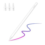 UGREEN Stylet Tactile Magnétique Charge sans Fil Rejet de Paume Détection d'Inclinaison Pencil Haute Précision Compatible avec iPad Pro 12,9/11 Pouces 2018-2022 iPad Air 4/5 iPad 10 iPad Mini 6