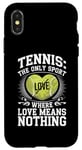 iPhone X/XS Tennis The Only Sport Where Love Means Nothing Case