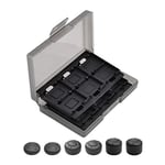 Hosoncovy 24 in 1 Game Card Storage Case Holder Box for Nintendo Switch,with 6 Slicone Thumbstick Caps