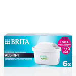 BRITA Maxtra Pro All-in-1 Lot de 6 cartouches filtrantes de rechange pour eau potable fraîche