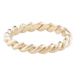 London Road 9ct Gold Stacking Rope Ring, N