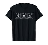 Flute Elements - Flute Player Flutist Marching Band Music T-Shirt