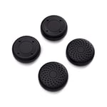 PlayVital Capuchon Joystick pour Steam Deck OLED Console,Joystick Caps pour Steam Deck LCD,Silicone Thumb Grip Caps pour PS Portal-Noir(Points & Clouté Design)