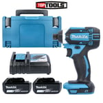 Makita DTD152Z 18v Impact Driver Body + 2 x 5Ah Batteries, Charger, Case & Inlay