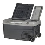 25L Brass Monkey Portable Fridge Or Freezer With Handles + Wheels And Removable Battery Compartment