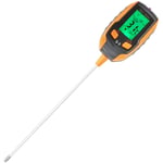Decdeal - Testeur de sol 4-en-1 Détecteur de sol multifonctionnel Humidimètre pH-mètre Température Humidité Intensité de la lumière du soleil ph