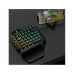 Mini Clavier Gamer USB pour PC RAZER PAD LED PUBG Lumineux QWERTY (NOIR)