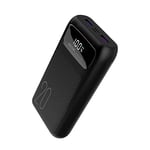 Power Bank 20000mAh 22.5W USB C High-Speed 3A Output Portable Fast Charging PD3.0 and QC4.0 Battery Pack for iPhone Samsung OPPO One Plus Xiaomi iPad etc (Black-2)