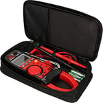 KS TOOLS 150.0929 - Pince Ampèremétrique Digitale 1000 V - Multimetre pour Courant Alternatif et Continu - Testeur Electrique Professionnel avec Ecran LCD - Ouverture de la Pince 45mm Noir/Rouge