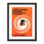 Wee Blue Coo Film Vertigo 1958 Saul Bass James Stewart Hitchcock Large Art Print Poster Wall Decor 18x24 inch Supplied Ready To Hang With Included Mount Brackets