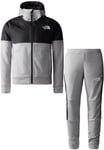 The North Face Boys B Mountain Athletics Tracksuit Junior in Grey Fleece - Size 2XL