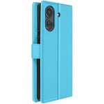 Avizar Case for Xiaomi Redmi 13C Wallet Video Stand, Light Blue