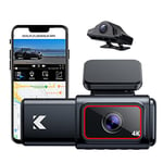 Dashcam Voiture Avant et Arrière, Caméra de Voiture avec WiFi intégré,  1080P 3 Pouces Dash Cam Grand Angle 170° avec Application, capteur G,  détection Mouvement, Enregistrement Boucle : : High-Tech