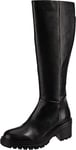 Geox Femme D Damiana J Bottes, Black, 35 EU