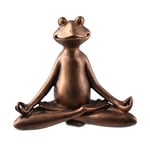 Yoga Groda Groda Staty Figurine Groda Dekor