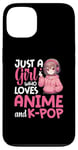 iPhone 13 Just a Girl Who Loves Anime and K-Pop Anime Merch Japanese Case