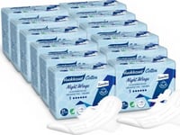 Vuokkoset Vuokkoset, Cotton, Sanitary Pads With Wings For Night Sensitive, 12X9 Pcs. Carton