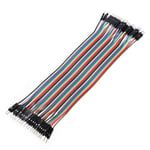 Ganvol 40 pcs 20cm Male to Solderless Flexible Breadboard Jumper Cable Wire for Arduino, Raspberry Pi Model A/Model B 1 1+ 2 3/Computer Module/Zero