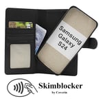 Skimblocker Samsung Galaxy S24 5G Magnet Plånboksfodral