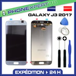 VITRE TACTILE + ECRAN LCD ORIGINAL SAMSUNG GALAXY J3 2017 ARGENT J330 + OUTILS