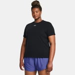 Haut à manches courtes Under Armour Rival Core pour femme Noir / Blanc 3X