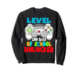 Level 100 Days Of School Unlocked Video Games Boys Gamer Sweatshirt